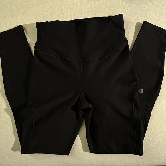 Lululemon Base Pace High-Rise Fleece Tight 25" in Black - Picture 4 of 8